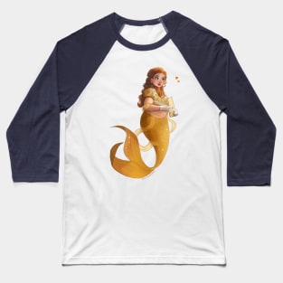 Yellow Mermaid Baseball T-Shirt